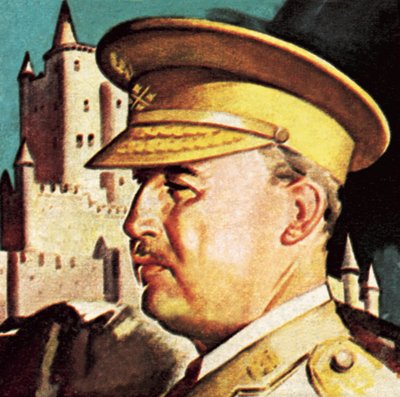 General Franco. President and Dictator of Spain. by English School