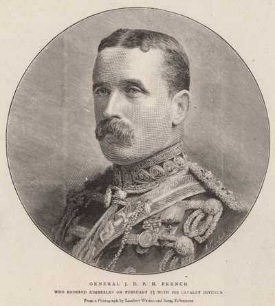 General J D P H French (gravür) by English School