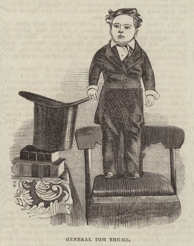 General Tom Thumb (gravür) by English School