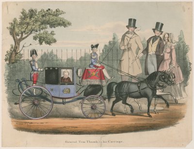 General Tom Thumb Arabasında by English School