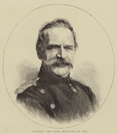 General von Roon, Savaş Bakanı (gravür) by English School