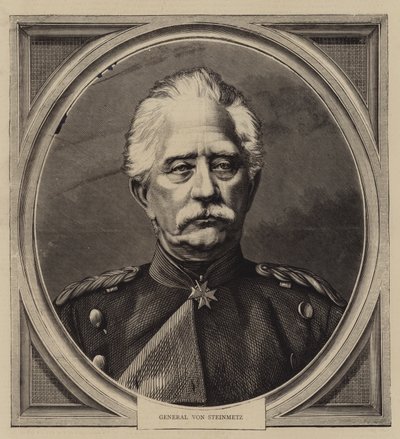 General von Steinmetz (gravür) by English School