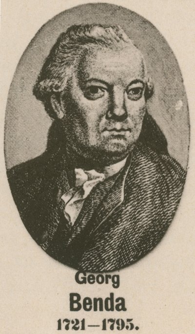 Georg Benda (gravür) by English School