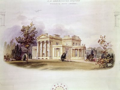 George B. Greenoughs villası, Regents Park, Londra by English School