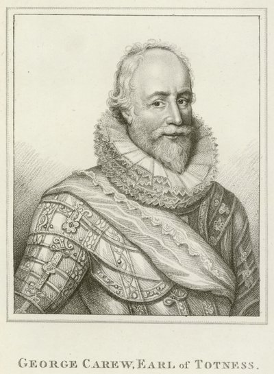 George Carew, Totness Kontu (gravür) by English School