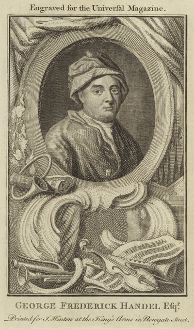 George Frederick Handel Esquire by English School