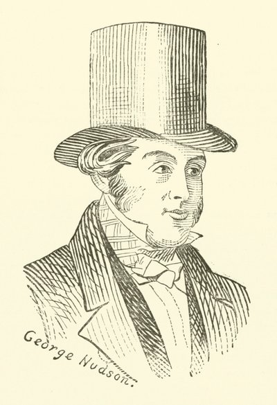 George Hudson, Demiryolu Kralı (gravür) by English School