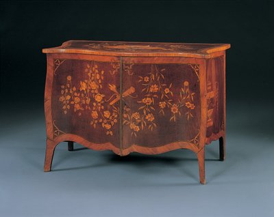 George III, John Cobb tarzında kakma komodin, c.1770 (amaranth ve lale ağacı) by English School
