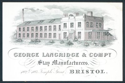 George Langridge & Company, üretici, ticari kart by English School