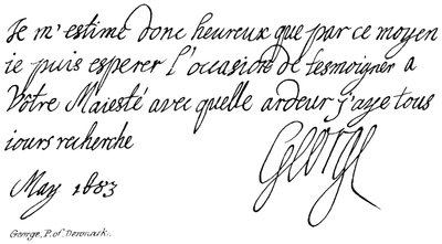 George, Danimarka P by English School