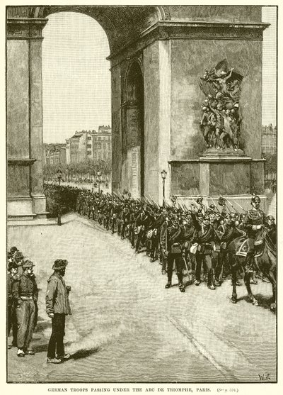 Alman Birlikleri Arc de Triomphe, Paris