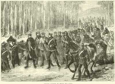 Alman süvarileri Paris yolunda, Ekim 1870 by English School