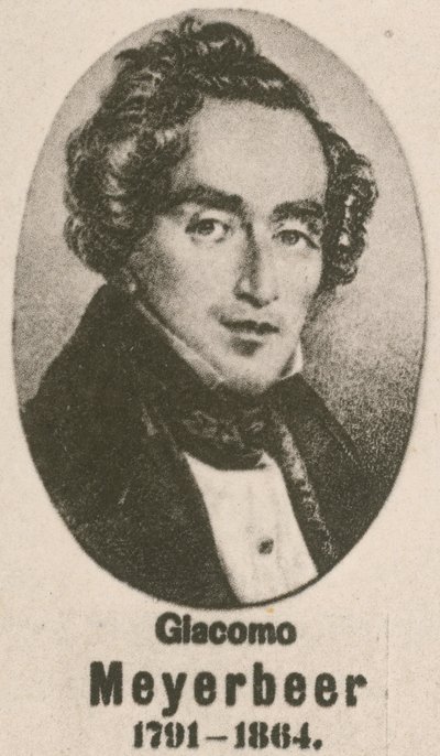 Giacomo Meyerbeer (gravür) by English School