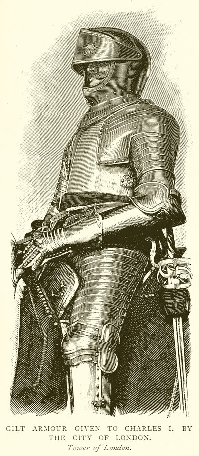 Charles I'e verilen Yaldızlı Zırh. Londra Şehri Tarafından by English School