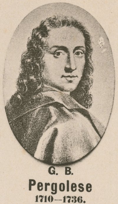 Giovanni Battista Pergolesi (gravür) by English School