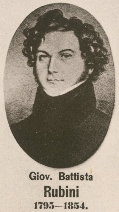 Giovanni Battista Rubini (gravür) by English School