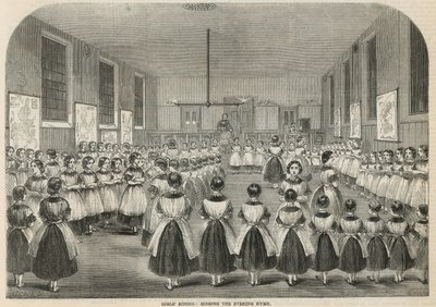 Kız okulu: akşam ilahisini söylemek by English School