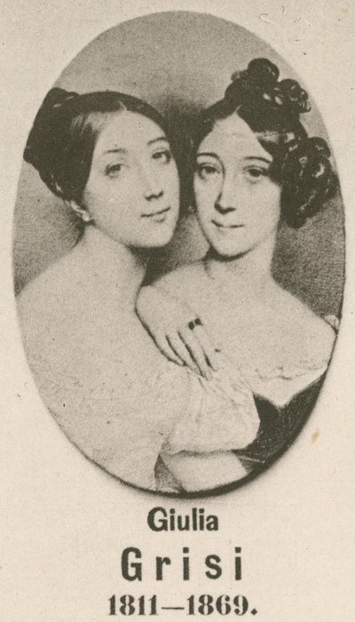Giulia Grisi (gravür) by English School