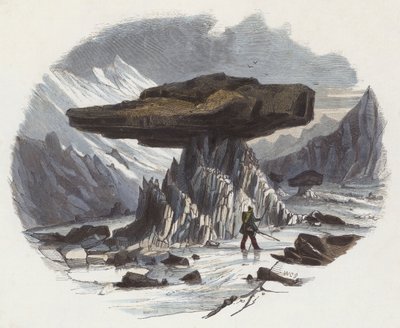 Glacier Tables (renkli gravür) by English School