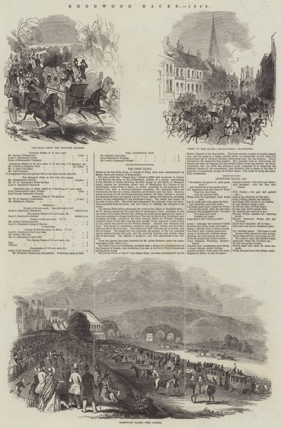 Goodwood Yarışları (gravür) by English School