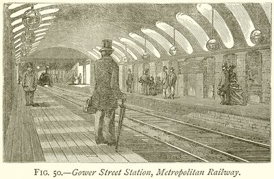 Gower Street İstasyonu, Metropolitan Demiryolu by English School