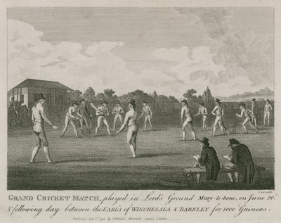 Lords Ground, Marylebone, Londra'da oynanan büyük kriket maçı by English School