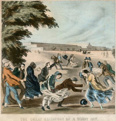 Rüzgarlı Bir Günde Büyük Sergi, 1851 by English School