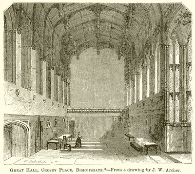 Büyük Salon, Crosby Place, Bishopsgate by English School