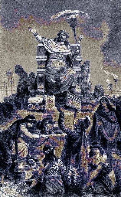 Yunan yozlaşması - Karun cenaze yığınında, The Illustrated History of the World