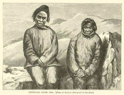Grönland Eskimo erkekleri by English School