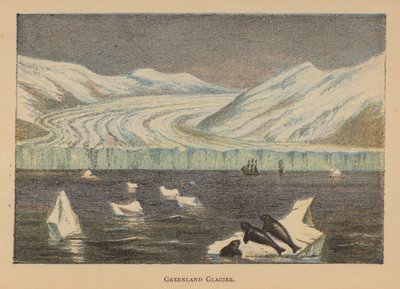 Grönland Buzulu (renkli lito) by English School