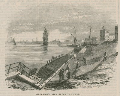 düşüşten sonra Greenwich İskelesi by English School