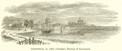 Greenwich, 1662'de.--Crudens Gravesend'in Tarihi by English School