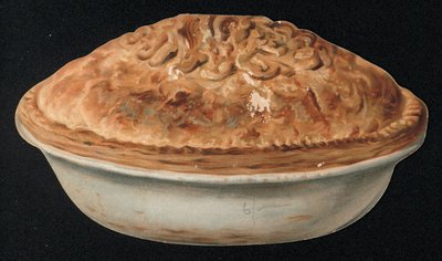 Pasta şeklinde tebrik kartı. (kromolito) by English School