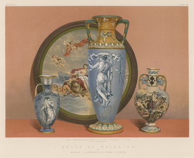 Majolica Grubu, Messrs J Wedgwood and Sons, Etruria tarafından by English School