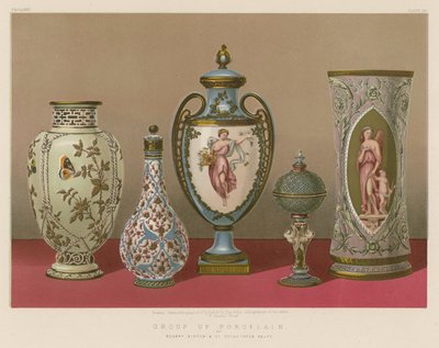Porselen Grubu, Messrs Minton and Co, Stoke-upon-Trent by English School