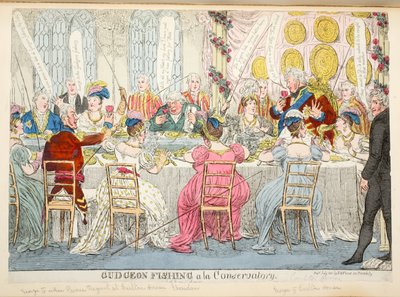 Gudgeon Fishing a la Konservatuarı, pub. 1811 by English School