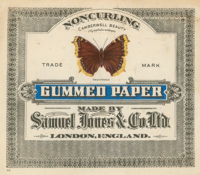 Yapışkanlı Kağıt, Samuel Jones & Co Ltd, Londra by English School