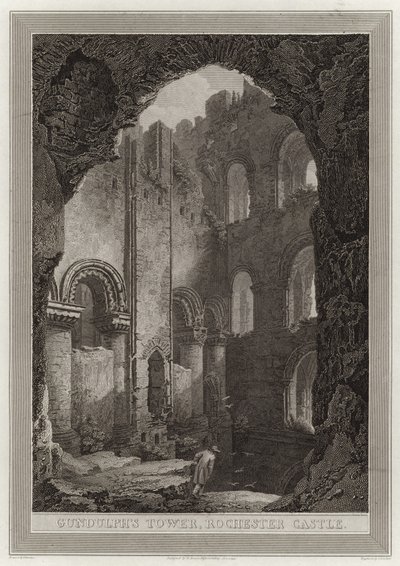 Gundulphs Kulesi, Rochester Kalesi by English School