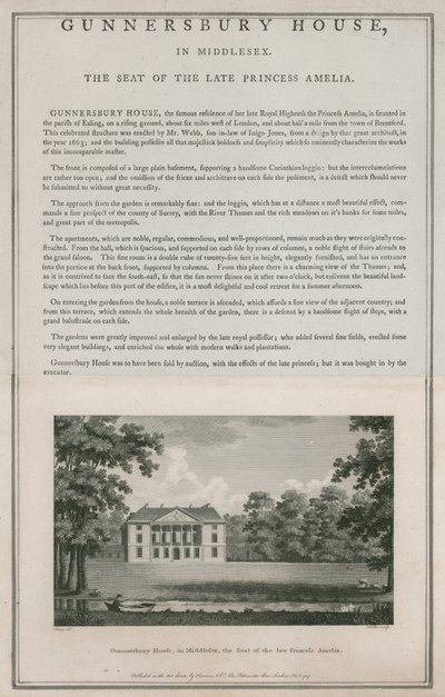 Gunnersbury House, Middlesex, merhum Prenses Amelia