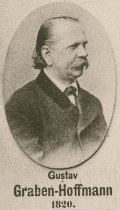 Gustav Graben-Hoffmann (gravür) by English School