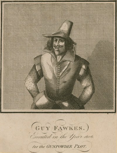 Guy Fawkes, Barut Komplosu için 1606 yılında idam edildi. by English School