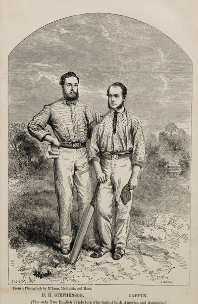 HH Stephenson ve William Caffyn (baskı) by English School
