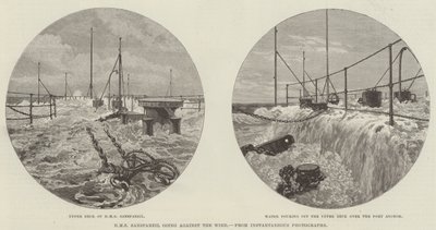 HMS Sanspareil Rüzgara Karşı Gidiyor (gravür) by English School