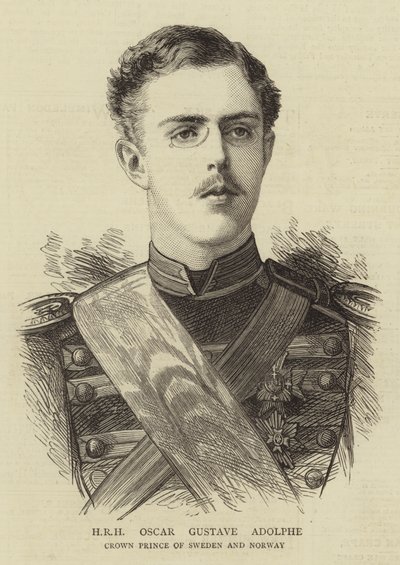 SAİK Oscar Gustave Adolphe (gravür) by English School