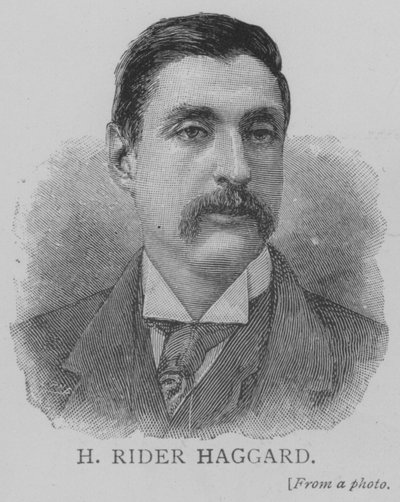 H Binici Haggard (gravür) by English School