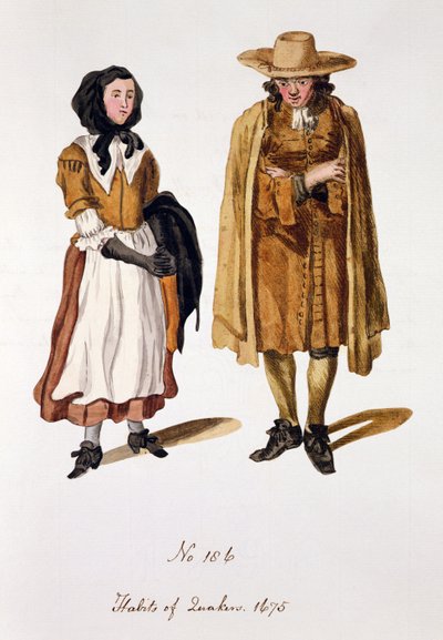 Quaker'ların Alışkanlıkları, 1675 by English School