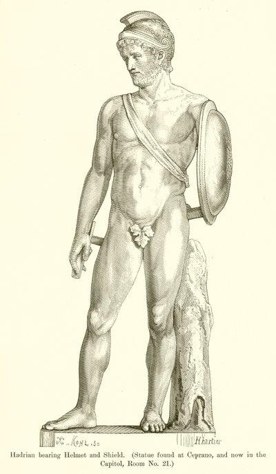 Kask ve Kalkan taşıyan Hadrian by English School