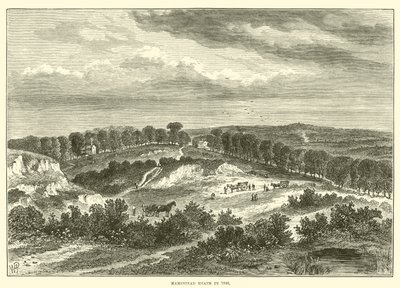 1840 yılında Hampstead Heath (gravür) by English School