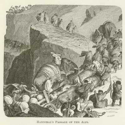 Alplerin Hannibals Geçidi by English School